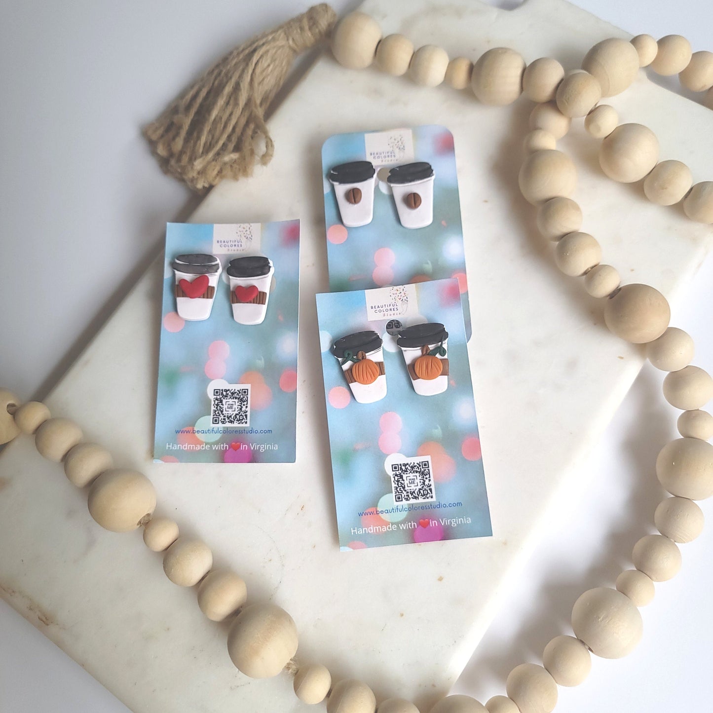 COFFEE CUP STUDS