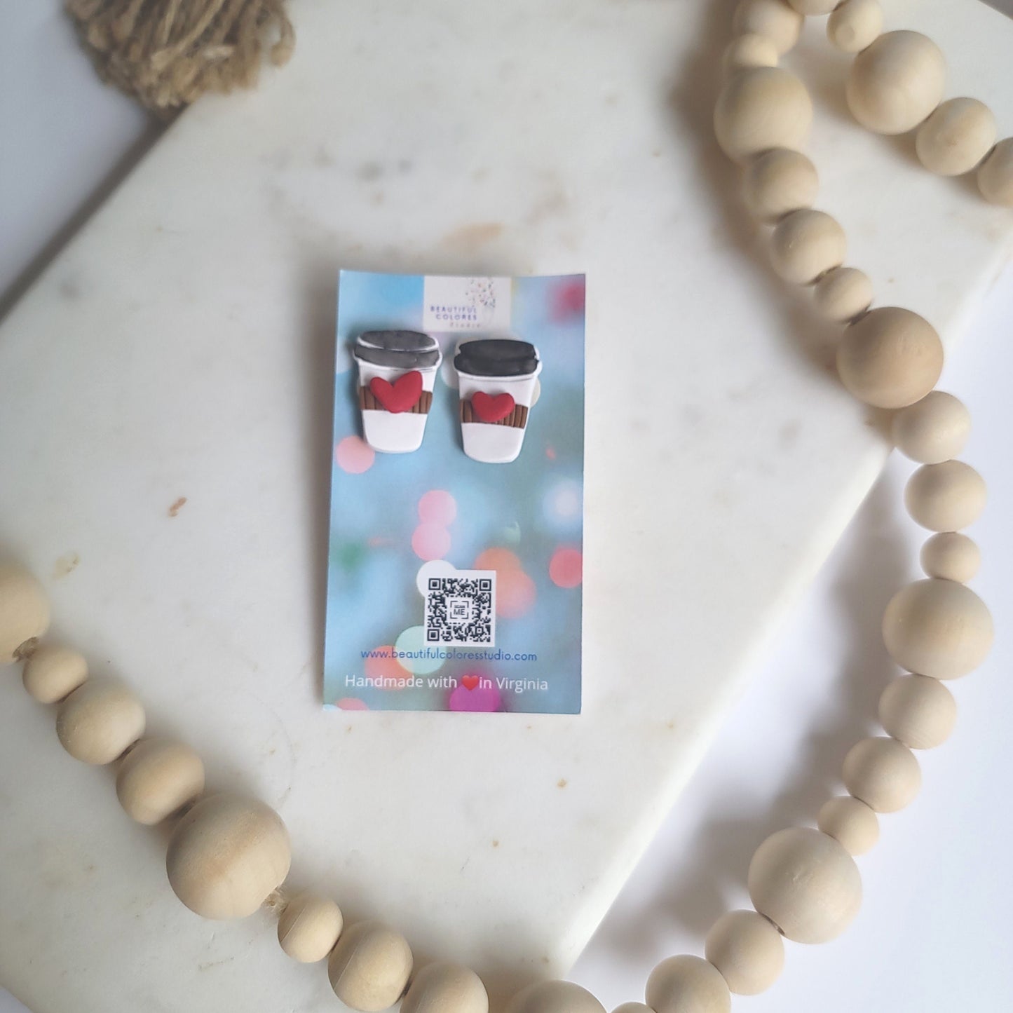 COFFEE CUP STUDS