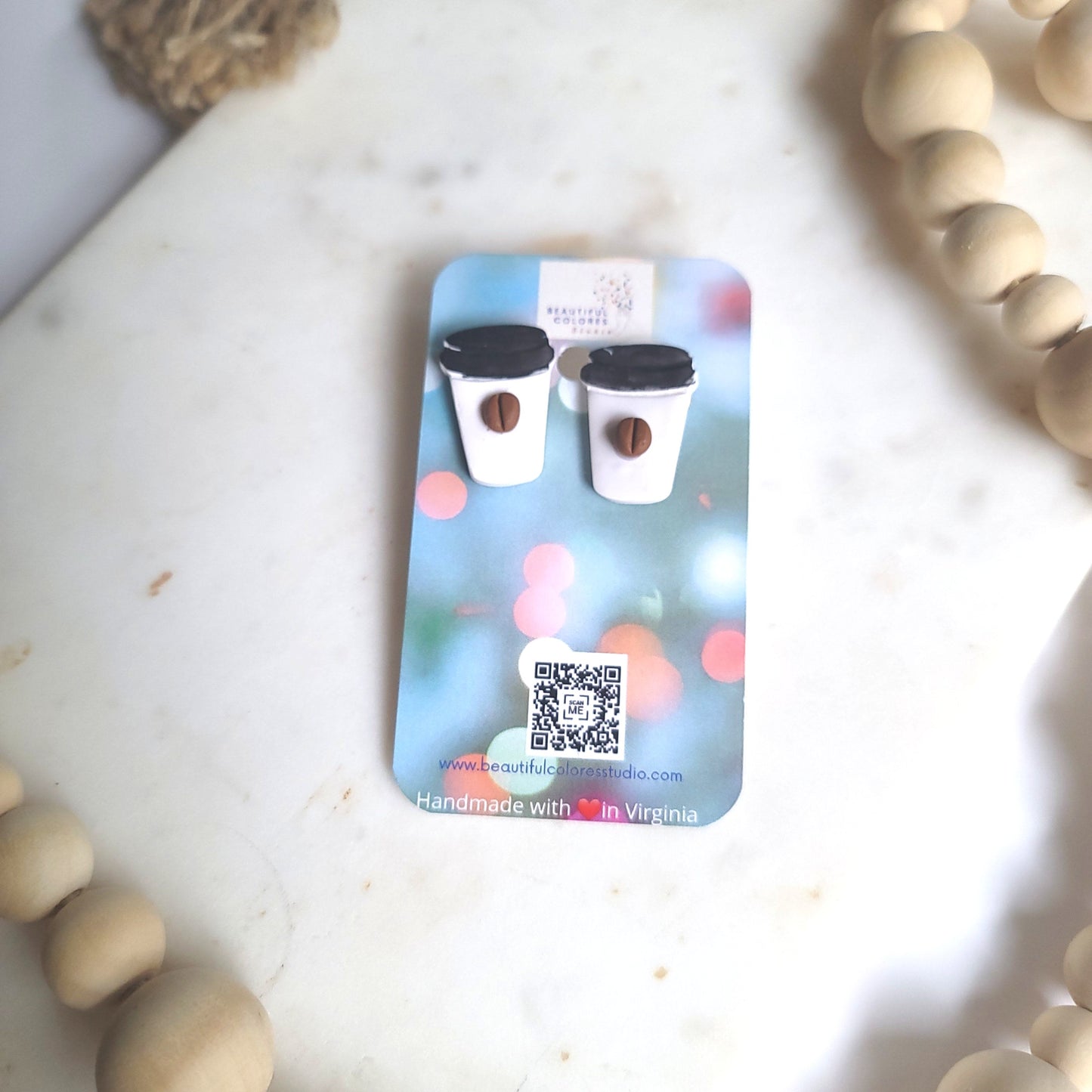 COFFEE CUP STUDS
