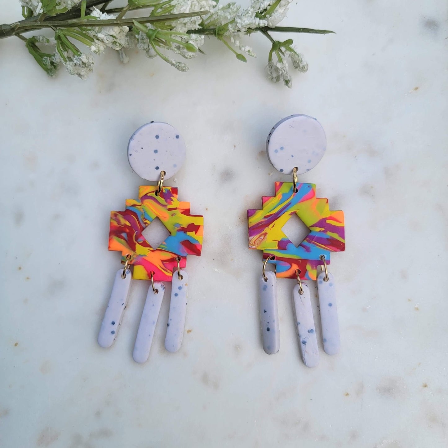 Aztec Rainbow Dangles